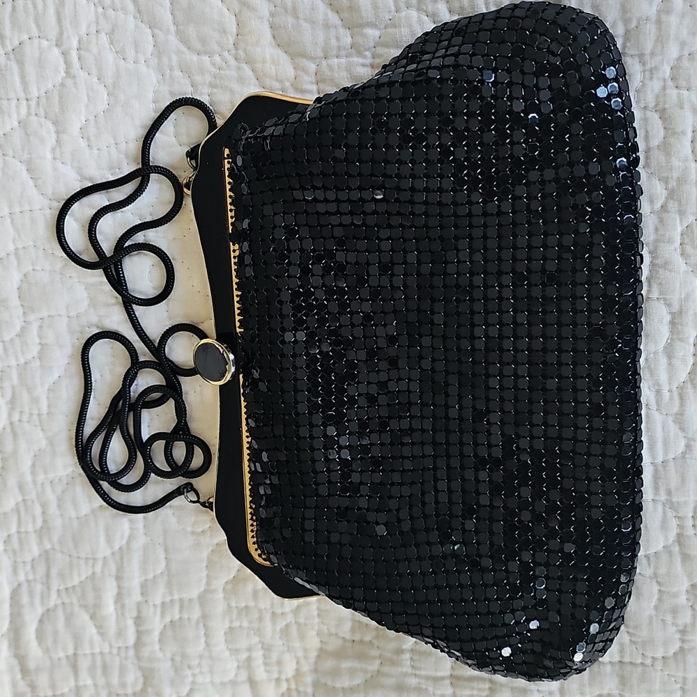 ☀️HP☀️Vintage Black Metal Mesh Evening Bag